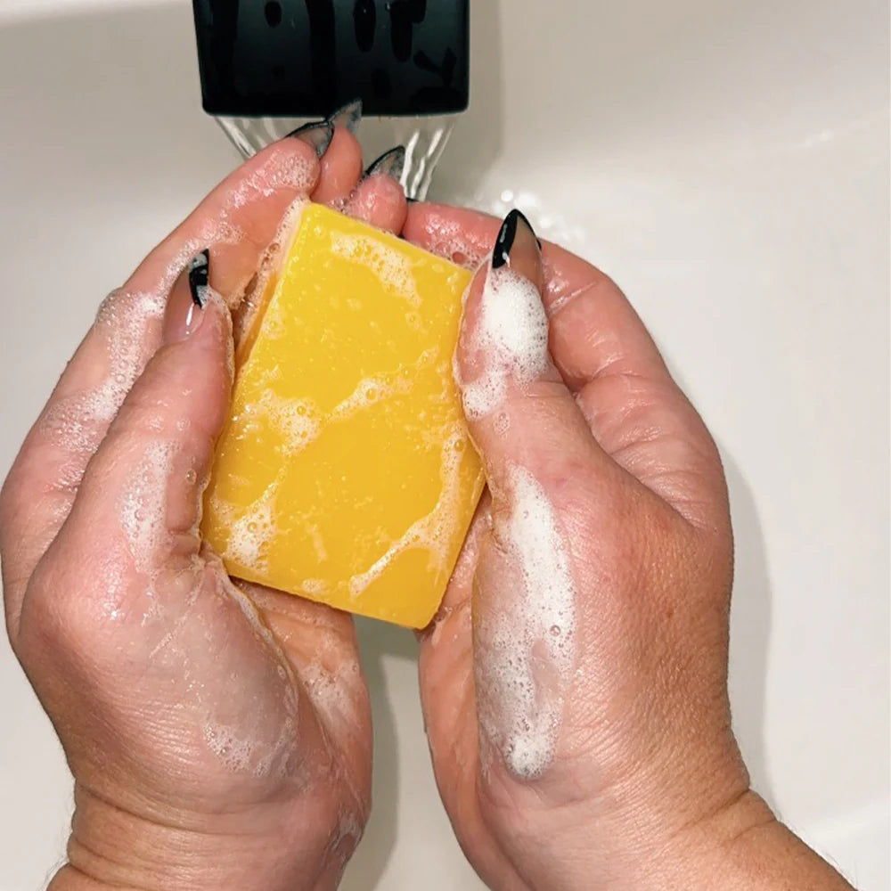 ScentricGlow - Lemon turmeric & kojic acid brightening soap