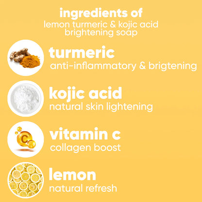 ScentricGlow - Lemon turmeric &amp; kojic acid brightening soap