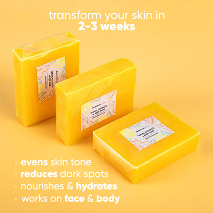 ScentricGlow - Lemon turmeric &amp; kojic acid brightening soap